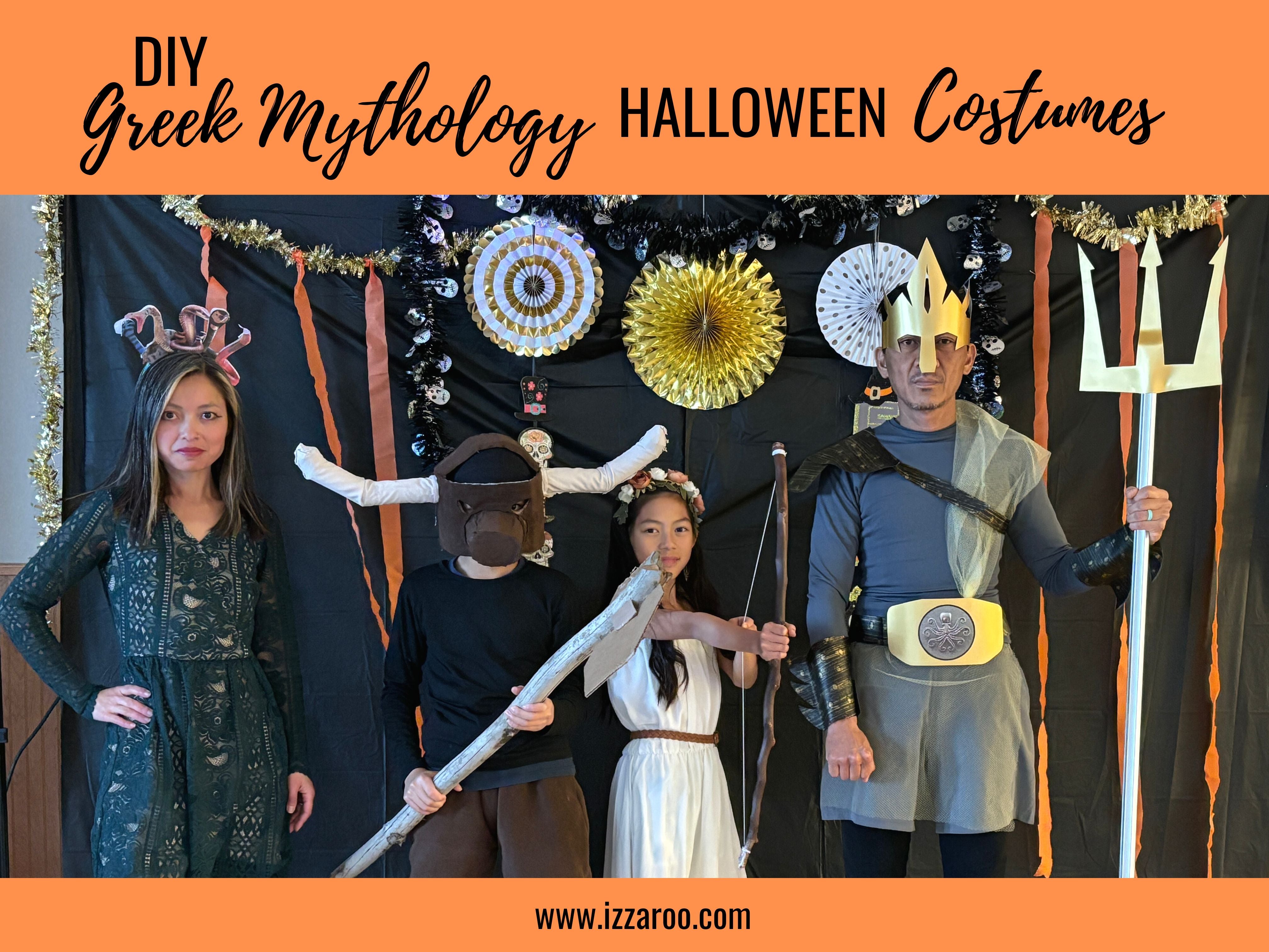 DIY Greek Mythology Family Halloween Costumes