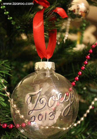 IZZAROO - DIY Baby's First Handprint Ornament