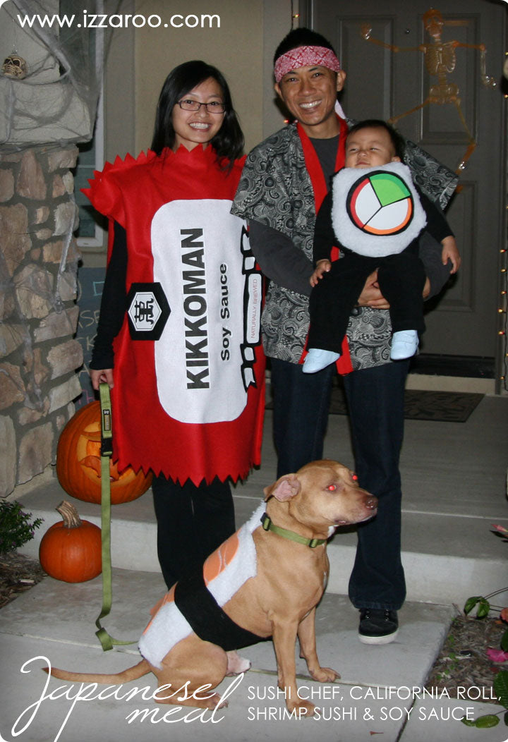Halloween 2011 – DIY Tutorials – Japanese Meal Themed Family Halloween&nbsp;Costumes