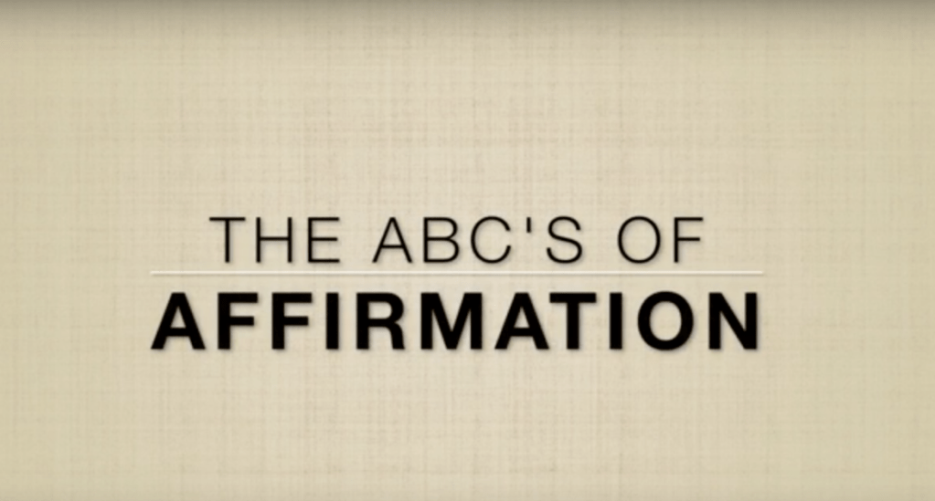 The ABC’s of Affirmations Video for&nbsp;Kids