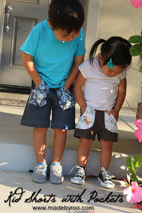 DIY Tutorial – Kids’ Shorts With&nbsp;Pockets